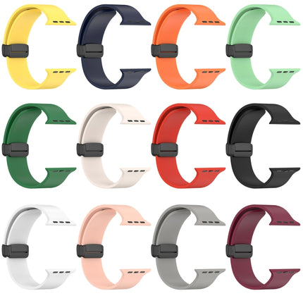 Magnetic Black Buckle Smooth Silicone Watch Band