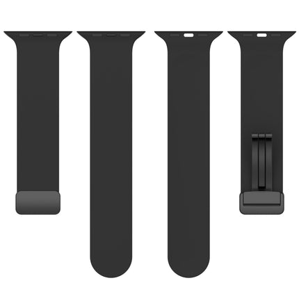 Magnetic Black Buckle Smooth Silicone Watch Band