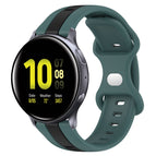 For Samsung Galaxy Watch Active 2 44mm / Green+Black