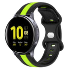 20mm Butterfly Buckle Two-Color Silicone Watch Band, For Samsung Galaxy Watch Active 2 44mm, For Samsung Galaxy Watch 42mm - DealBuddy