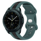 For Samsung Galaxy Watch 42mm / Green+Black