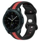 For Samsung Galaxy Watch 42mm / Black+Red