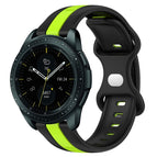 For Samsung Galaxy Watch 42mm / Black+Green