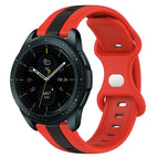 For Samsung Galaxy Watch 42mm / Red+Black