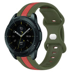 For Samsung Galaxy Watch 42mm / Red+Army Green