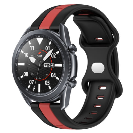 22mm Butterfly Buckle Two-Color Silicone Watch Band, For Samsung Galaxy Watch3 45mm, For Samsung Galaxy Watch 46mm, For Samsung Gear S3 Classic, For Samsung Gear S3 Frontier - DealBuddy