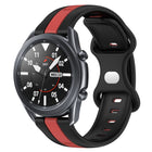 22mm Butterfly Buckle Two-Color Silicone Watch Band, For Samsung Galaxy Watch3 45mm, For Samsung Galaxy Watch 46mm, For Samsung Gear S3 Classic, For Samsung Gear S3 Frontier - DealBuddy