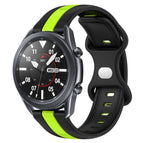 For Samsung Galaxy Watch3 45mm / Black+Green