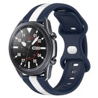 For Samsung Galaxy Watch3 45mm / White+Blue