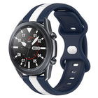 22mm Butterfly Buckle Two-Color Silicone Watch Band, For Samsung Galaxy Watch3 45mm, For Samsung Galaxy Watch 46mm, For Samsung Gear S3 Classic, For Samsung Gear S3 Frontier - DealBuddy