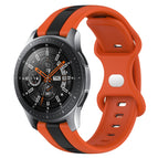 For Samsung Galaxy Watch 46mm / Orange+Black