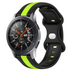 For Samsung Galaxy Watch 46mm / Black+Green
