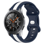 For Samsung Galaxy Watch 46mm / White+Blue