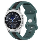 For Samsung Gear S3 Classic / Green+Black