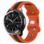 For Samsung Gear S3 Frontier / Orange+Black