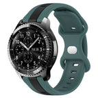 For Samsung Gear S3 Frontier / Green+Black