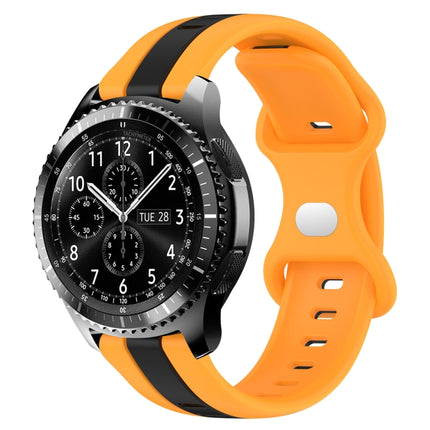 22mm Butterfly Buckle Two-Color Silicone Watch Band