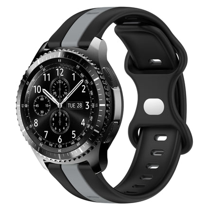 22mm Butterfly Buckle Two-Color Silicone Watch Band
