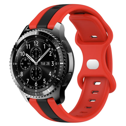 22mm Butterfly Buckle Two-Color Silicone Watch Band