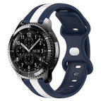 For Samsung Gear S3 Frontier / White+Blue