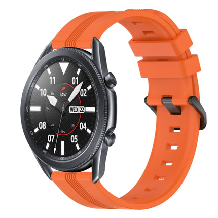 22mm Concave Striped Slicone Watch Band