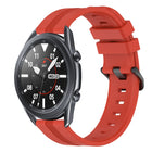 22mm Concave Striped Slicone Watch Band