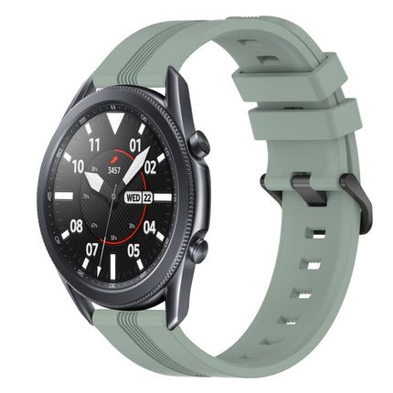 22mm Concave Striped Slicone Watch Band
