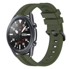 22mm Concave Striped Slicone Watch Band