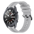 22mm Concave Striped Slicone Watch Band