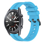 22mm Concave Striped Slicone Watch Band
