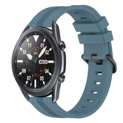 22mm Concave Striped Slicone Watch Band