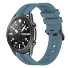 22mm Concave Striped Slicone Watch Band