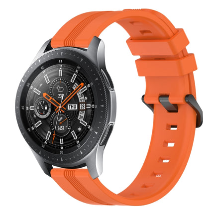 22mm Concave Striped Slicone Watch Band, For Samsung Galaxy Watch3 45mm, For Samsung Galaxy Watch 46mm, For Samsung Gear S3 Classic, For Samsung Gear S3 Frontier - DealBuddy