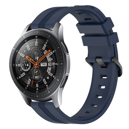 22mm Concave Striped Slicone Watch Band, For Samsung Galaxy Watch3 45mm, For Samsung Galaxy Watch 46mm, For Samsung Gear S3 Classic, For Samsung Gear S3 Frontier - DealBuddy