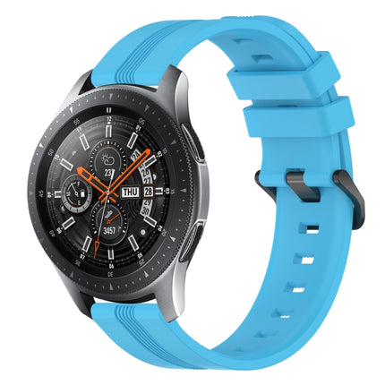 22mm Concave Striped Slicone Watch Band, For Samsung Galaxy Watch3 45mm, For Samsung Galaxy Watch 46mm, For Samsung Gear S3 Classic, For Samsung Gear S3 Frontier - DealBuddy
