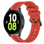 20mm Concave Striped Slicone Watch Band, For Samsung Galaxy Watch5 44mm, For Samsung Galaxy Watch 6 Classic 47mm, For Samsung Galaxy Watch5 40mm, For Samsung Galaxy Watch5 Pro 45mm