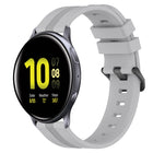 20mm Concave Striped Slicone Watch Band, For Samsung Galaxy Watch Active 2 40mm, For Samsung Galaxy Watch Active 2 44mm, For Samsung Galaxy Watch 42mm, For Samsung Galaxy Watch 6 44mm