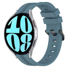 20mm Concave Striped Slicone Watch Band