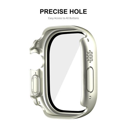 For Apple Watch Ultra 3 / 2 / 1 49mm ENKAY Hat-Prince Waterproof Full Coverage PC Frame + 9H Tempered Glass Case