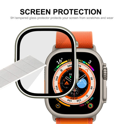 For Apple Watch Ultra 3 / 2 / 1 49mm ENKAY Hat-Prince Waterproof Full Coverage PC Frame + 9H Tempered Glass Case