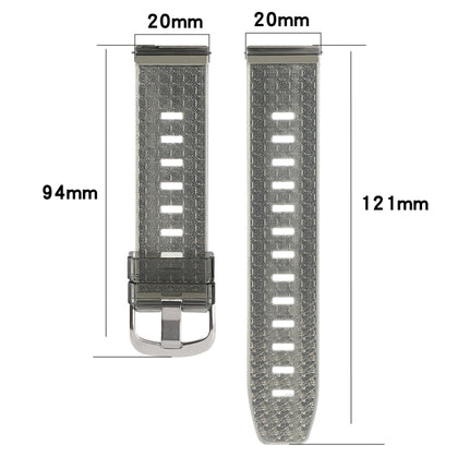 20mm Transparent Shiny Diamond TPU Watch Band