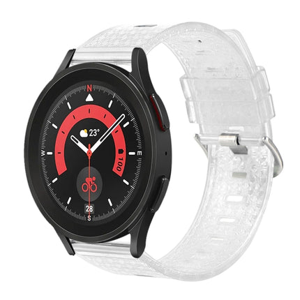 20mm Transparent Shiny Diamond TPU Watch Band, For Samsung Galaxy Watch 3 41mm, For Samsung Galaxy Watch 42mm, For Samsung Galaxy Watch5 40mm / 44mm, For Samsung Galaxy Watch5 Pro, For Samsung Galaxy Watch4 / Watch4 Classic, For Samsung Galaxy Watch3 4... - DealBuddy