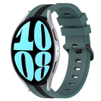 For Samsung Galaxy Watch 6 40mm / Green+Black
