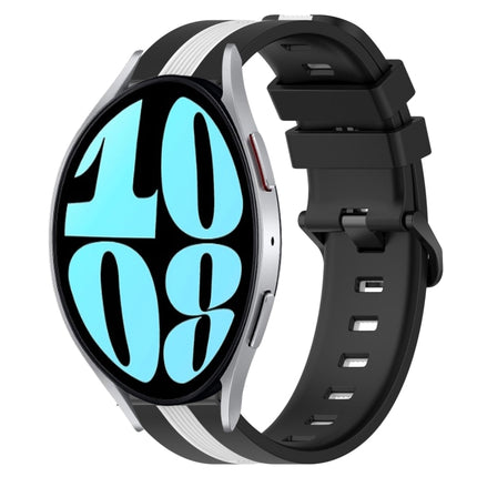 20mm Vertical Two-Color Silicone Watch Band