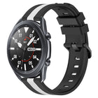 22mm Vertical Two-Color Silicone Watch Band, For Samsung Galaxy Watch3 45mm, For Samsung Galaxy Watch 46mm, For Samsung Gear S3 Classic, For Samsung Gear S3 Frontier - DealBuddy