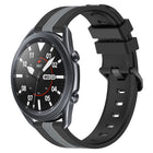 22mm Vertical Two-Color Silicone Watch Band, For Samsung Galaxy Watch3 45mm, For Samsung Galaxy Watch 46mm, For Samsung Gear S3 Classic, For Samsung Gear S3 Frontier - DealBuddy