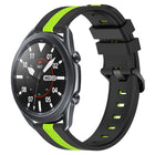 22mm Vertical Two-Color Silicone Watch Band, For Samsung Galaxy Watch3 45mm, For Samsung Galaxy Watch 46mm, For Samsung Gear S3 Classic, For Samsung Gear S3 Frontier - DealBuddy