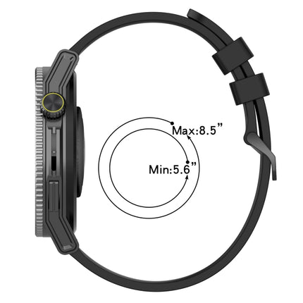 22mm Vertical Two-Color Silicone Watch Band