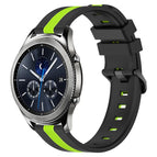 For Samsung Gear S3 Classic / Black+Lime Green