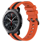 For Samsung Gear S3 Frontier / Orange+Black